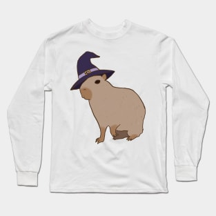 Capybara witch Long Sleeve T-Shirt